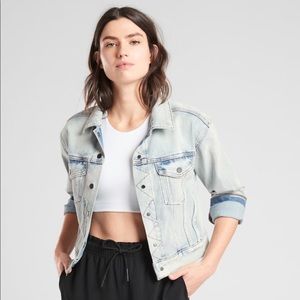NWT Athleta Double Time Denim Jacket